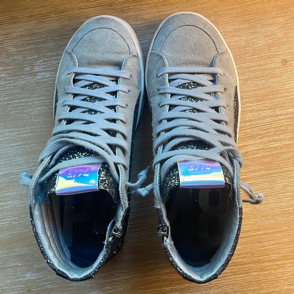 P448 high top sparkle sneakers- very gently worn, like new! - Picture 4 of 4